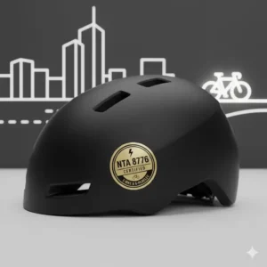 E bike helm test: NTA 8776 Zertifizierung für erhöhte Aufprallgeschwindigkeit bei S-Pedelecs.