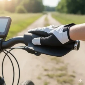 Die spezielle Flügelform des e bike lenkergriff ergonomisch entlastet die Hand.