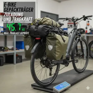 Maximale Zuladung und Tragkraft im e bike gepäckträger test analysiert.
