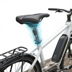 Sattelfederung macht den e bike sattel bequem und stoßdämpfend.