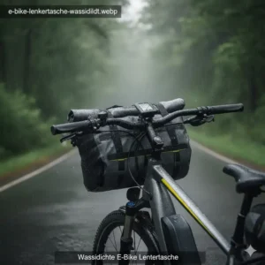 E bike tasche wasserdicht – Montiert als Lenkertasche, ideal für Wertsachen und Navigation.