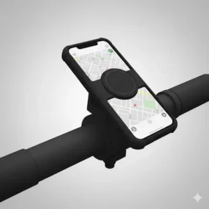 System-Halterung mit spezieller Schutzhülle für die e bike smartphone halterung.