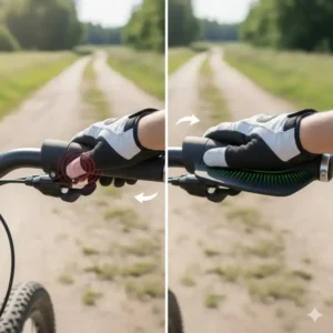 e bike lenkergriff ergonomisch im Vergleich zum Standardgriff.