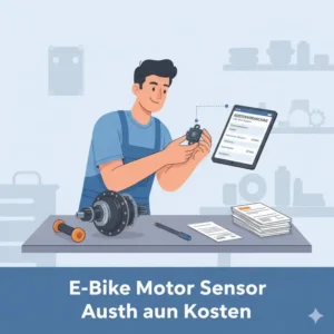 Die E-Bike Motor Reparatur Kosten für den Austausch eines defekten Sensors.