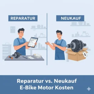 Ein direkter Kostenvergleich: Was kostet die E-Bike Motor Reparatur Kosten im Verhältnis zu einem Neukauf?