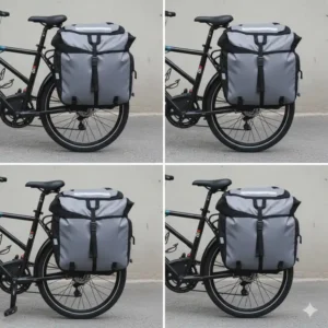 E bike tasche wasserdicht – Ein Set von zwei großen Gepäckträgertaschen für Touren.