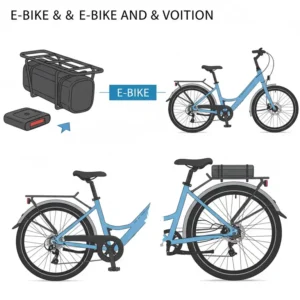 Integration des Akkus und Design-Aspekte im e bike gepäckträger test.