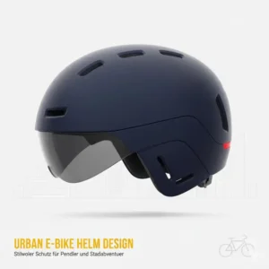E bike helm test: Modernes Urban-Design und Visier-Optionen für Pendler.