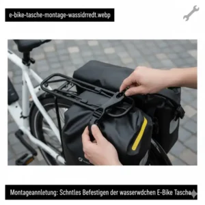 E bike tasche wasserdicht – Anleitung zur einfachen und schnellen Montage am Fahrrad.