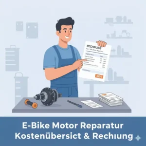 Die detaillierte Rechnung zeigt alle E-Bike Motor Reparatur Kosten nach dem Service.