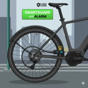 Modernes Smartlock als E-Bike-Schloss, noch sicherer durch digitale Funktionen.