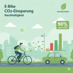 Reduzierung des ökologischen Fußabdrucks: E Bike Nachhaltigkeit Vorteile für die Umwelt.