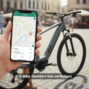 Nach dem E-Bike Alarmanlage kaufen: Standort über GPS-Tracking abrufen.