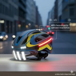 E Bike Helme mit Licht und MIPS-Technologie für optimalen Aufprallschutz