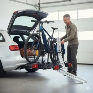Kofferraumzugang prüfen: Fahrradträger mit Rampe Test und Bewertungen der besten Mechanismen.