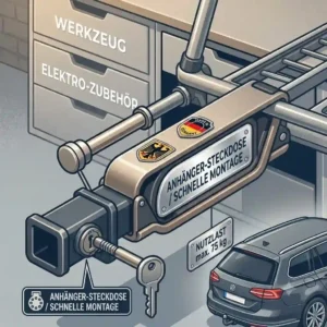 Simple installation of the Fahrradträger mit Rampe Made in Germany
